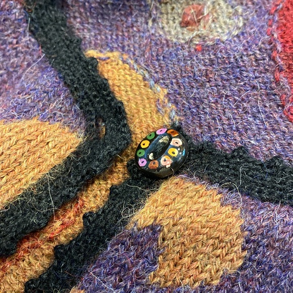 Factoria Perez Alpaca Wool Sweater No Size Tag-Possibly Medium? See Measurements - Picture 7 of 14